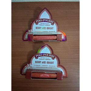 NEW POO-POURRI Travel Spray Berry and Bright Christmas Scent Bundle 2 Packs